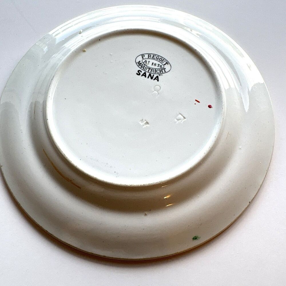 Set of 3 Antique Petrus Regout Maastricht "Sana" Plates – Dutch Transferware - Picture 8 of 16